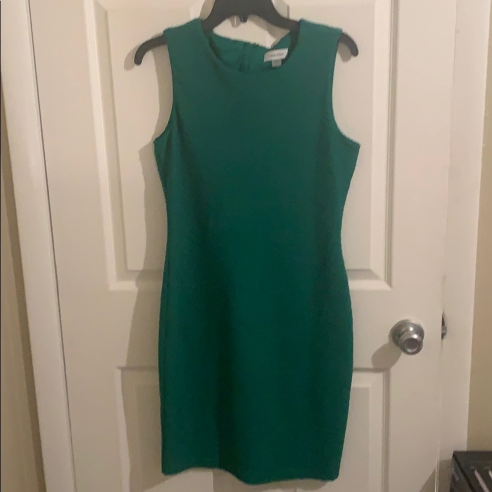 Green Calvin Klein dress